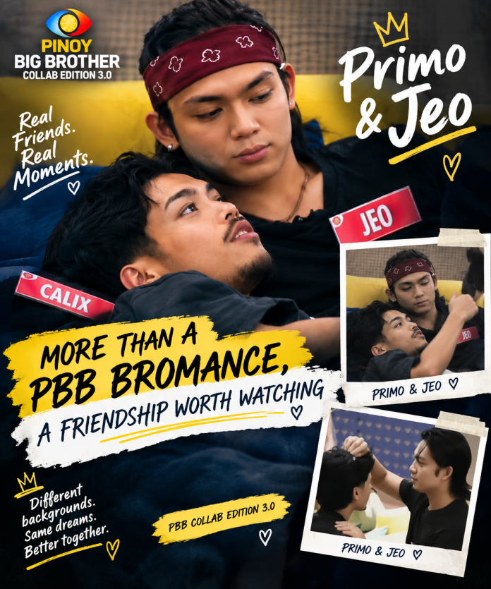 Discover the growing bromance between Primo and Jeo inside PBB Collab 3.0, featuring Jeo's playful “Nahuhulog ako sa'yo, bro” moment.
