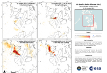 Satellites Monitor Rising Ash and Gas Trails Over Kanlaon Volcano